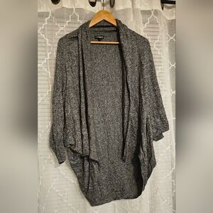 Express Women's Gray Open-Front Sweater